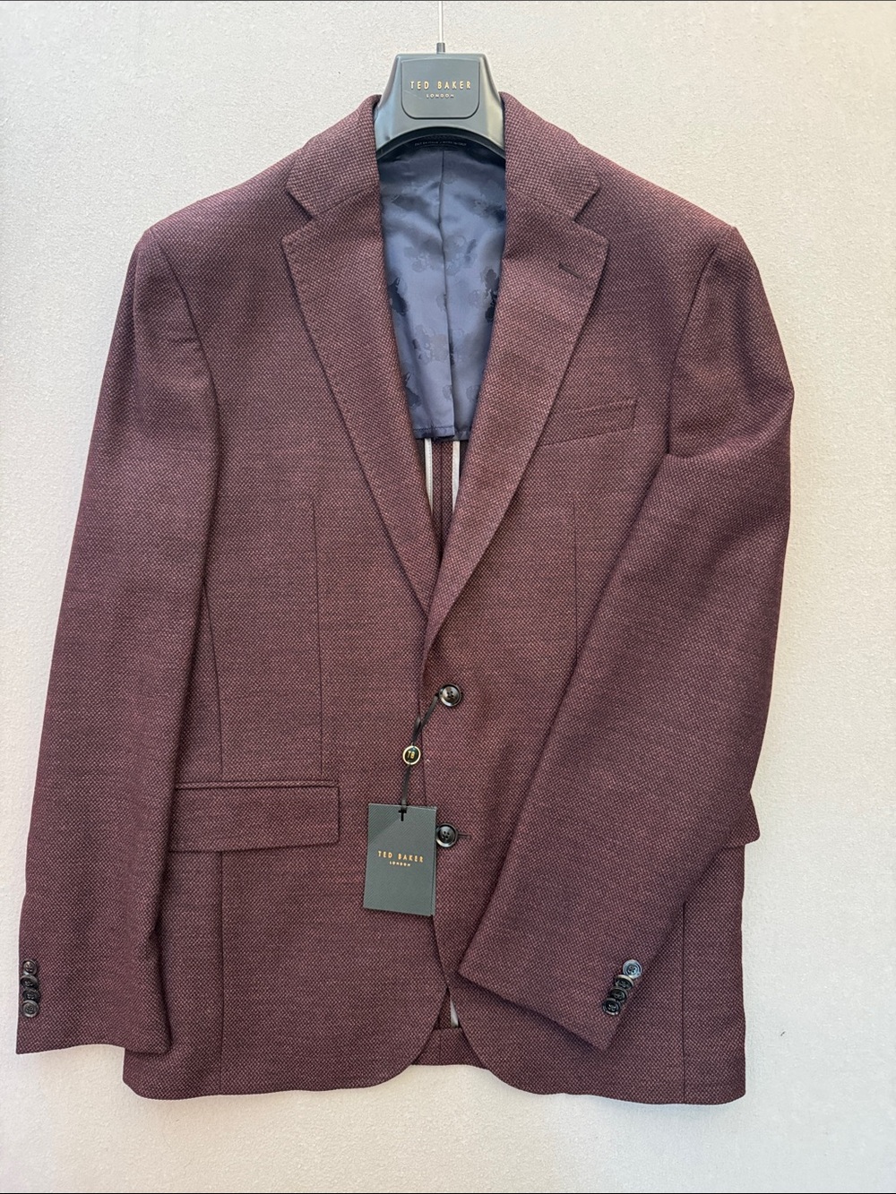 Ted Baker “Karl SPJ Blazer” 42L NWT $748 Made in Italy
